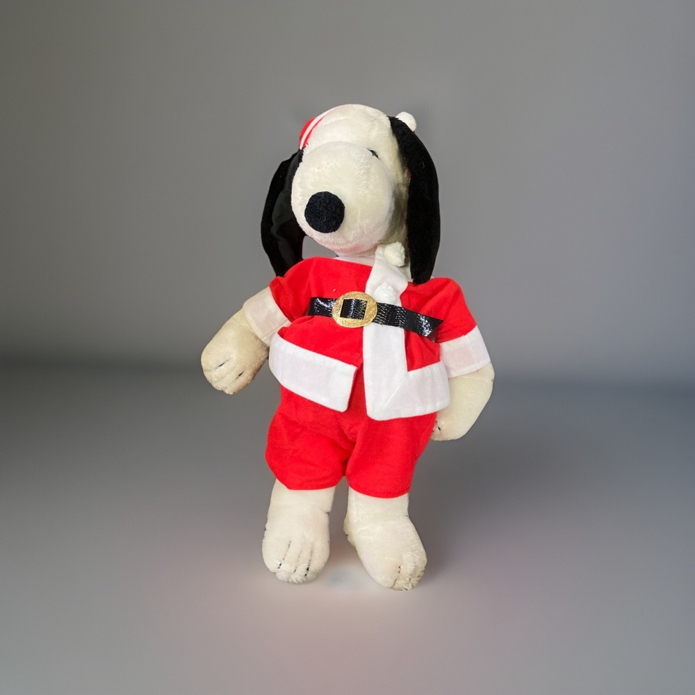 Dress Up Snoopy Plush With‎ Santa Costume